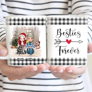 Personalized Soul Sisters Besties Forever Besties Gifts Christmas Caro Printed Mug 22NOV-DT28