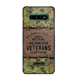 Personalized Australian Solider/ Veteran We Owe Illegals Nothing We Owe Our Veterans Camo Phonecase 3D Printed 22NOV-HY29