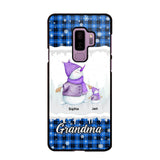 Personalized Snowman Grandma & Kid Name Christmas Phonecase 3D Printed 22DEC-HQ06