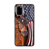 Personalized Horse Lovers Us Flag Phonecase 3D Printed 22DEC-HQ07