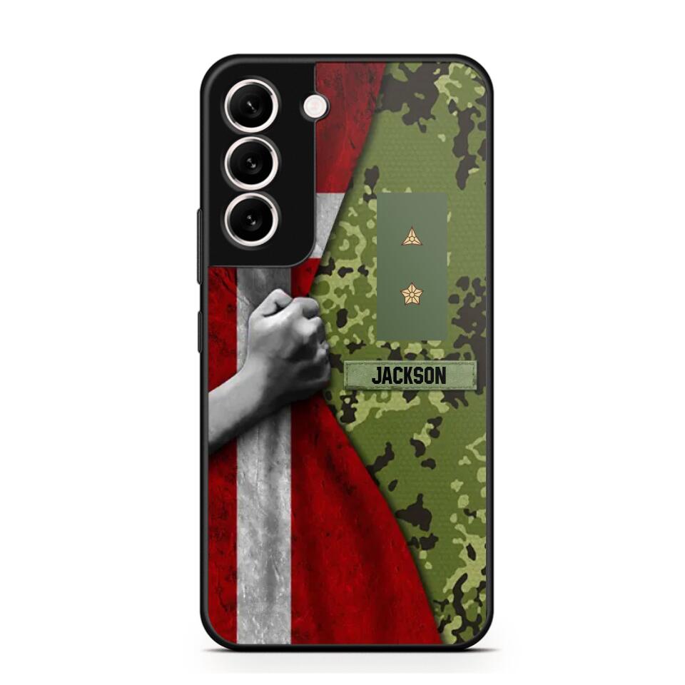 Personalized Danish Solider/Veteran Rank Camo Phonecase 3D Printed 22DEC-HY07