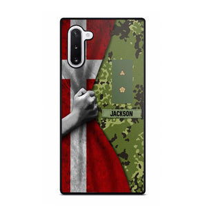 Personalized Danish Solider/Veteran Rank Camo Phonecase 3D Printed 22DEC-HY07