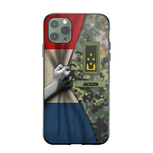 Personalized Netherlands Solider/Veteran Rank Camo Phonecase 3D Printed 22DEC-HY07