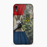 Personalized Netherlands Solider/Veteran Rank Camo Phonecase 3D Printed 22DEC-HY07