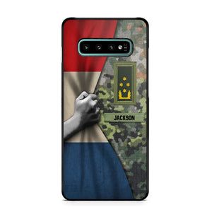 Personalized Netherlands Solider/Veteran Rank Camo Phonecase 3D Printed 22DEC-HY07