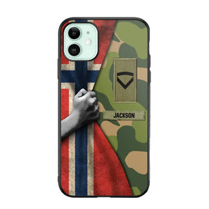 Personalized Norwegian Solider/Veteran Rank Camo Phonecase 3D Printed 22DEC-HY07