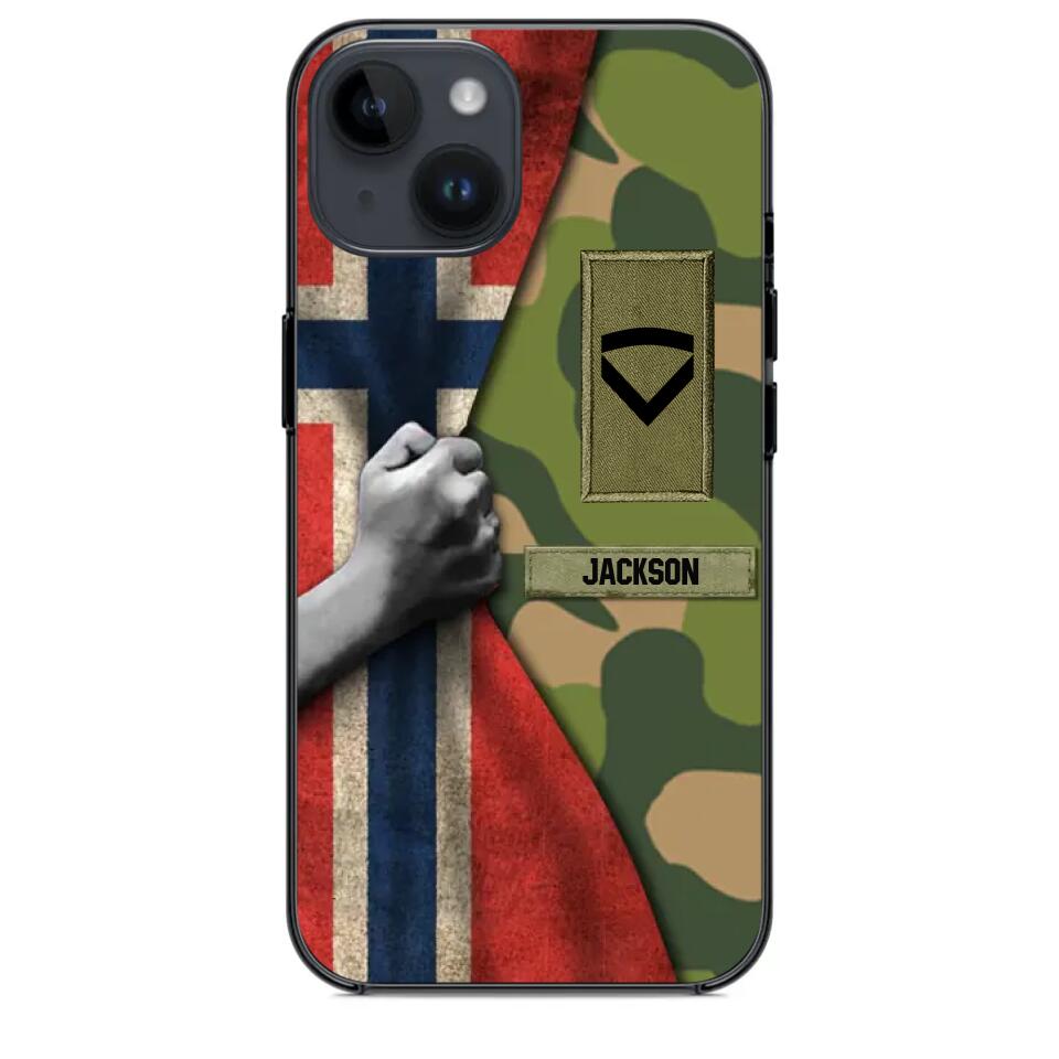 Personalized Norwegian Solider/Veteran Rank Camo Phonecase 3D Printed 22DEC-HY07