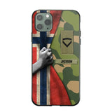 Personalized Norwegian Solider/Veteran Rank Camo Phonecase 3D Printed 22DEC-HY07