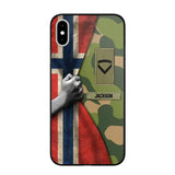 Personalized Norwegian Solider/Veteran Rank Camo Phonecase 3D Printed 22DEC-HY07