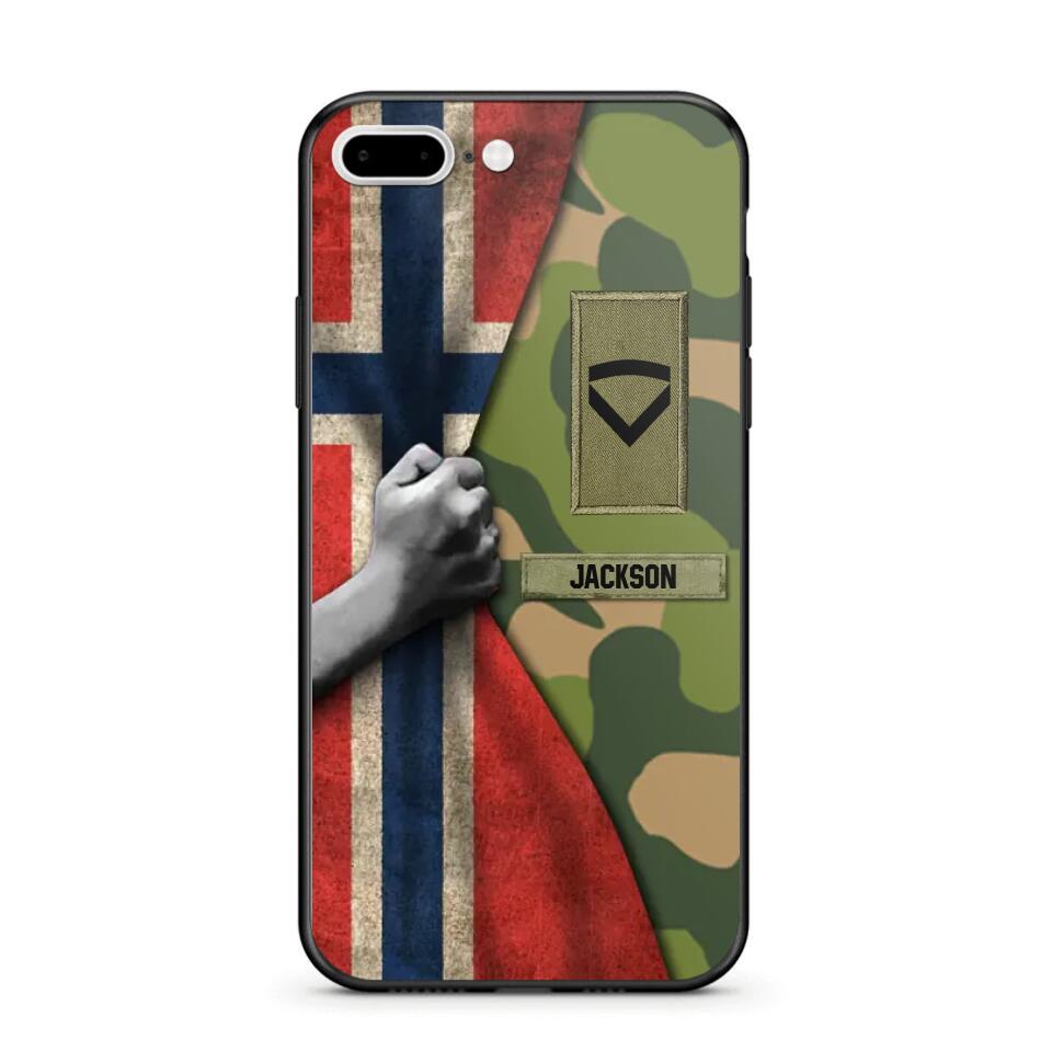 Personalized Norwegian Solider/Veteran Rank Camo Phonecase 3D Printed 22DEC-HY07