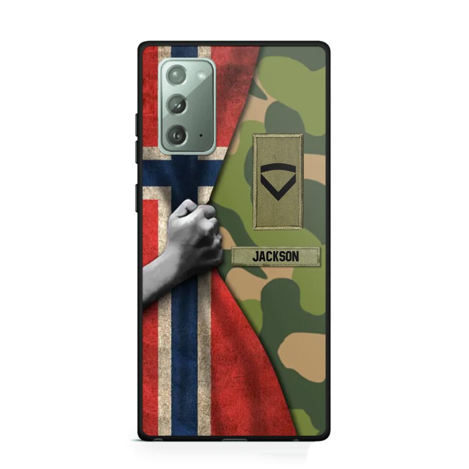 Personalized Norwegian Solider/Veteran Rank Camo Phonecase 3D Printed 22DEC-HY07