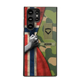 Personalized Norwegian Solider/Veteran Rank Camo Phonecase 3D Printed 22DEC-HY07