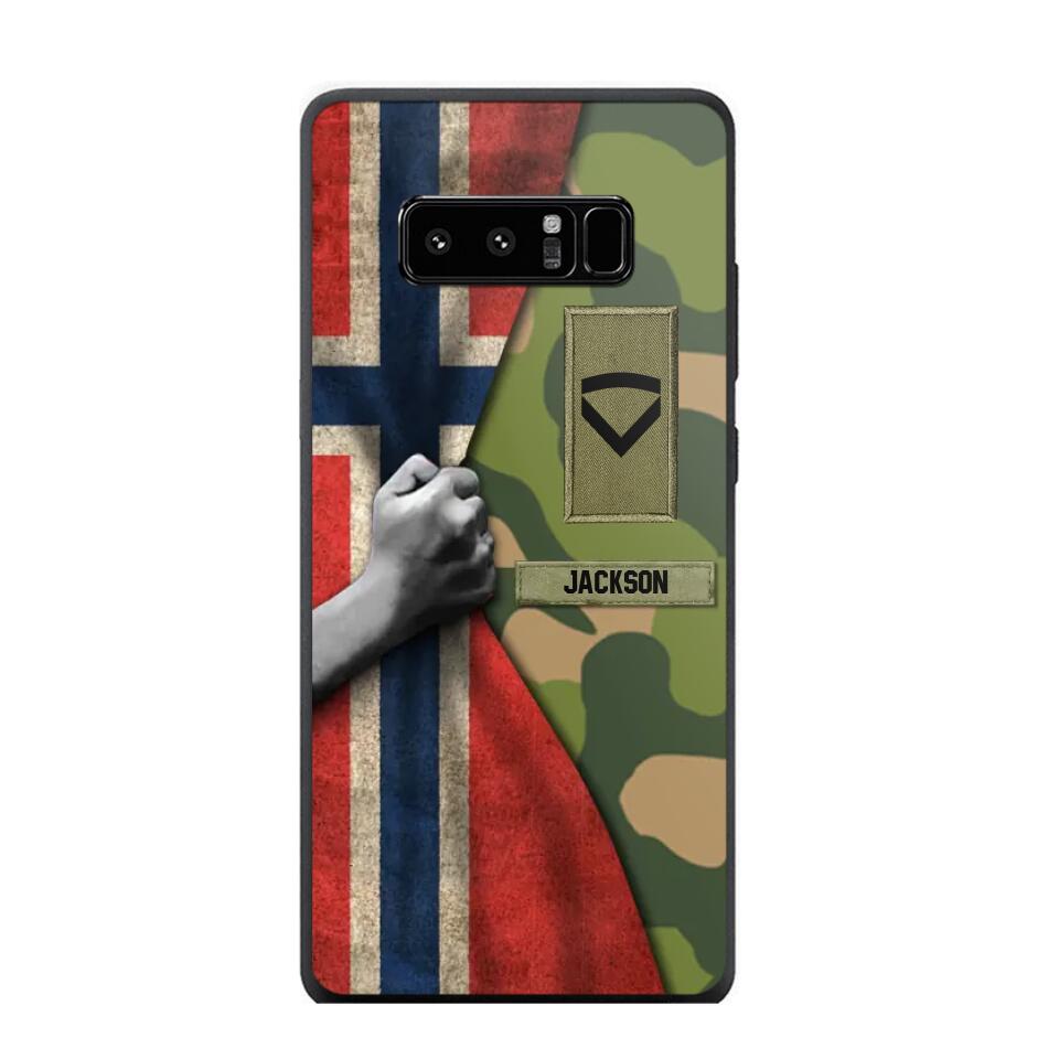 Personalized Norwegian Solider/Veteran Rank Camo Phonecase 3D Printed 22DEC-HY07