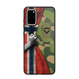 Personalized Norwegian Solider/Veteran Rank Camo Phonecase 3D Printed 22DEC-HY07