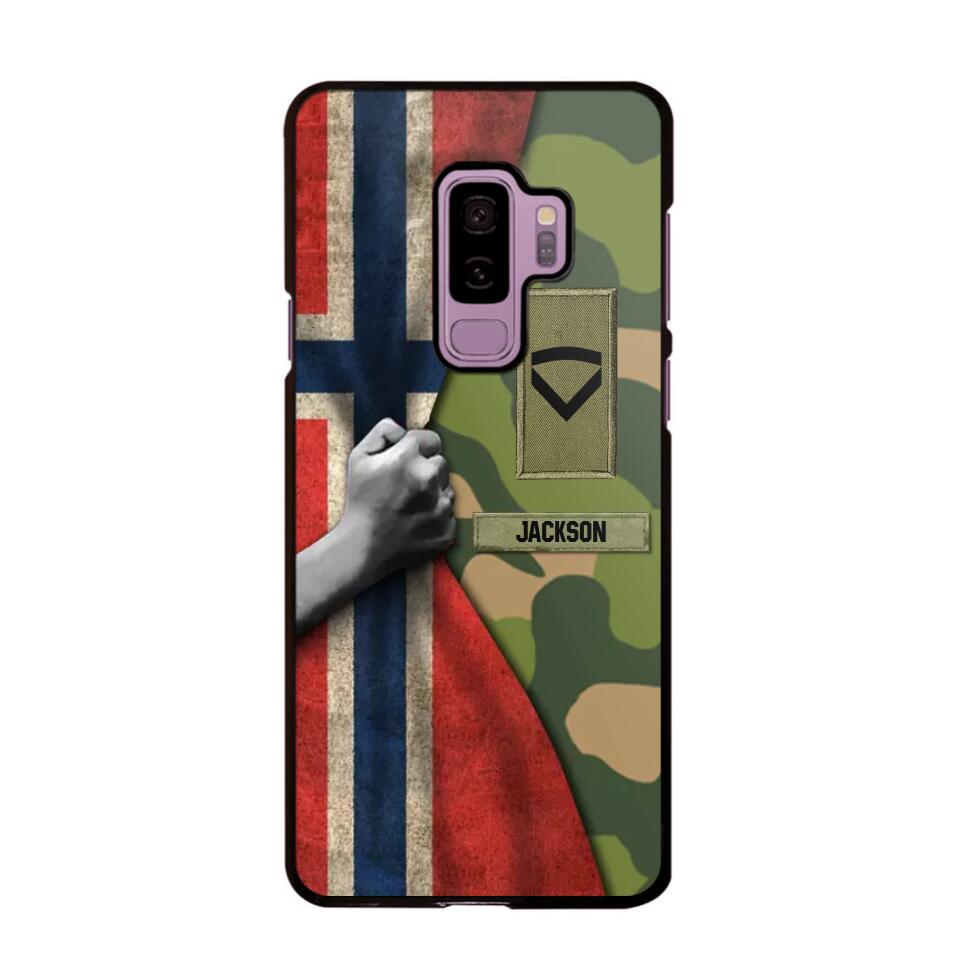 Personalized Norwegian Solider/Veteran Rank Camo Phonecase 3D Printed 22DEC-HY07