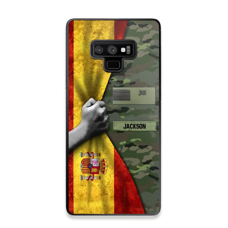 Personalized Spanish Solider/Veteran Rank Camo Phonecase 3D Printed 22DEC-HY07