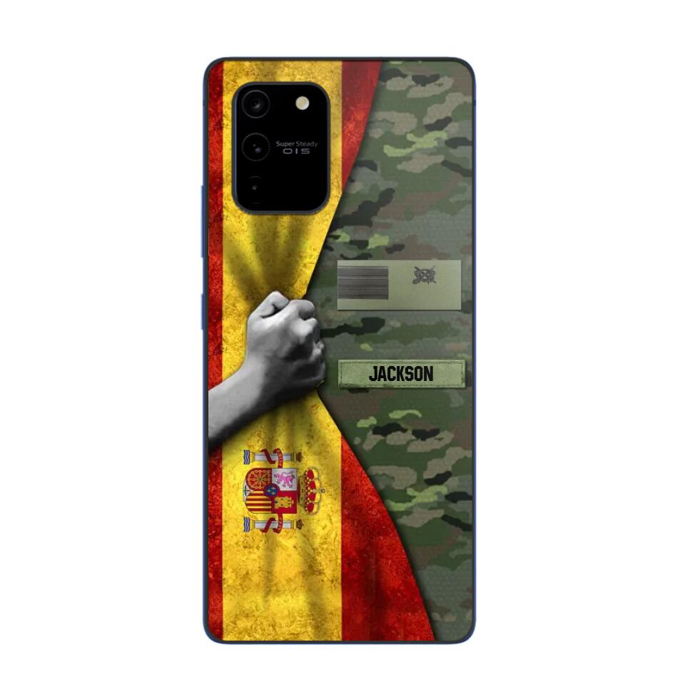 Personalized Spanish Solider/Veteran Rank Camo Phonecase 3D Printed 22DEC-HY07