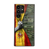 Personalized Spanish Solider/Veteran Rank Camo Phonecase 3D Printed 22DEC-HY07