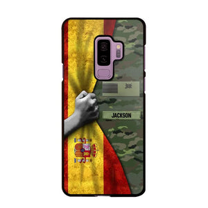 Personalized Spanish Solider/Veteran Rank Camo Phonecase 3D Printed 22DEC-HY07