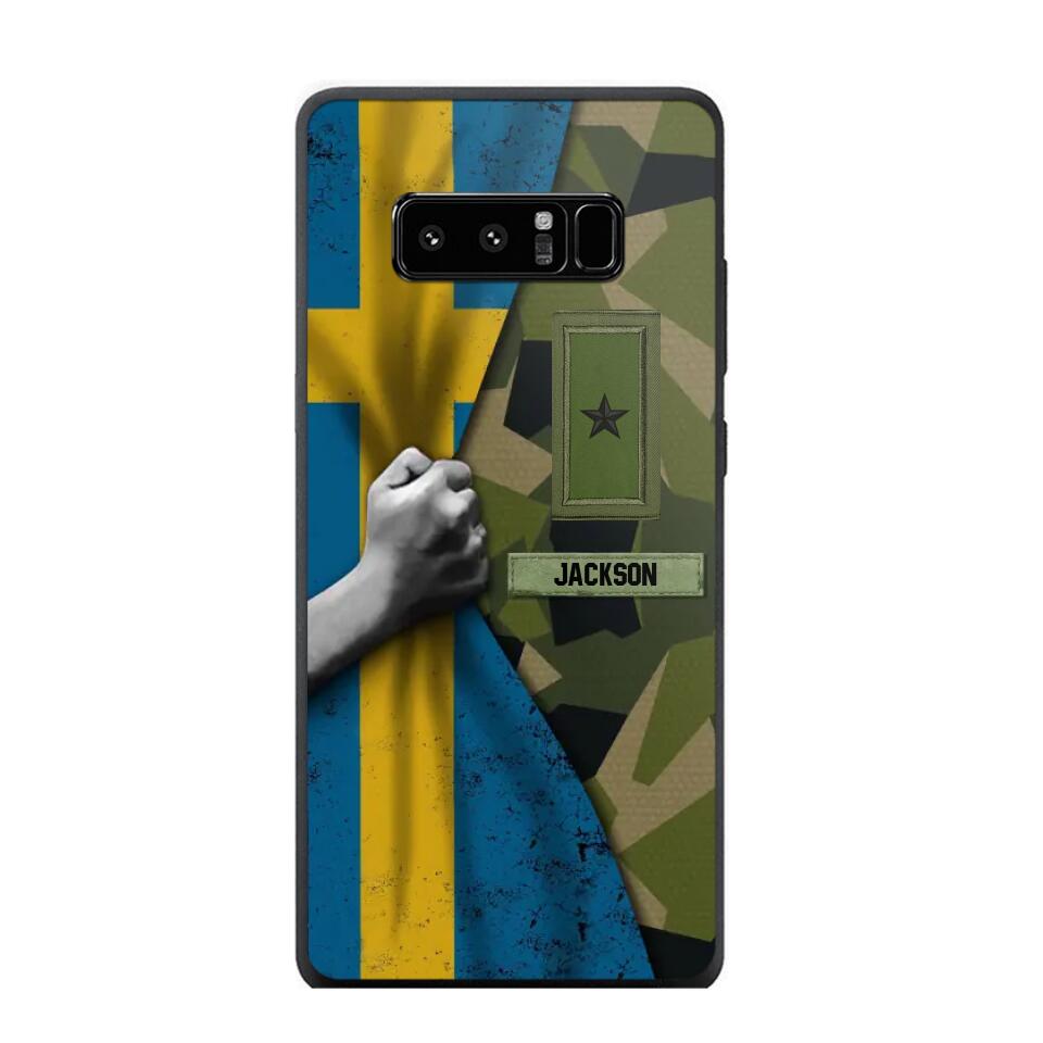 Personalized Sweden Solider/Veteran Rank Camo Phonecase 3D Printed 22DEC-HY07