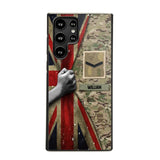 Personalized UK Solider/Veteran Rank Camo Phonecase 3D Printed 22DEC-HY07