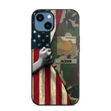 Personalized US Solider/Veteran Rank Camo Phonecase 3D Printed 22DEC-HY07