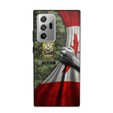 Personalized Canadian Solider/Veteran Rank Camo Flag Phonecase 3D Printed 22DEC-DT08