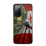 Personalized Canadian Solider/Veteran Rank Camo Flag Phonecase 3D Printed 22DEC-DT08