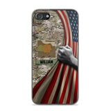 Personalized US Solider/Veteran Rank Camo Flag Phonecase 3D Printed 22DEC-DT08