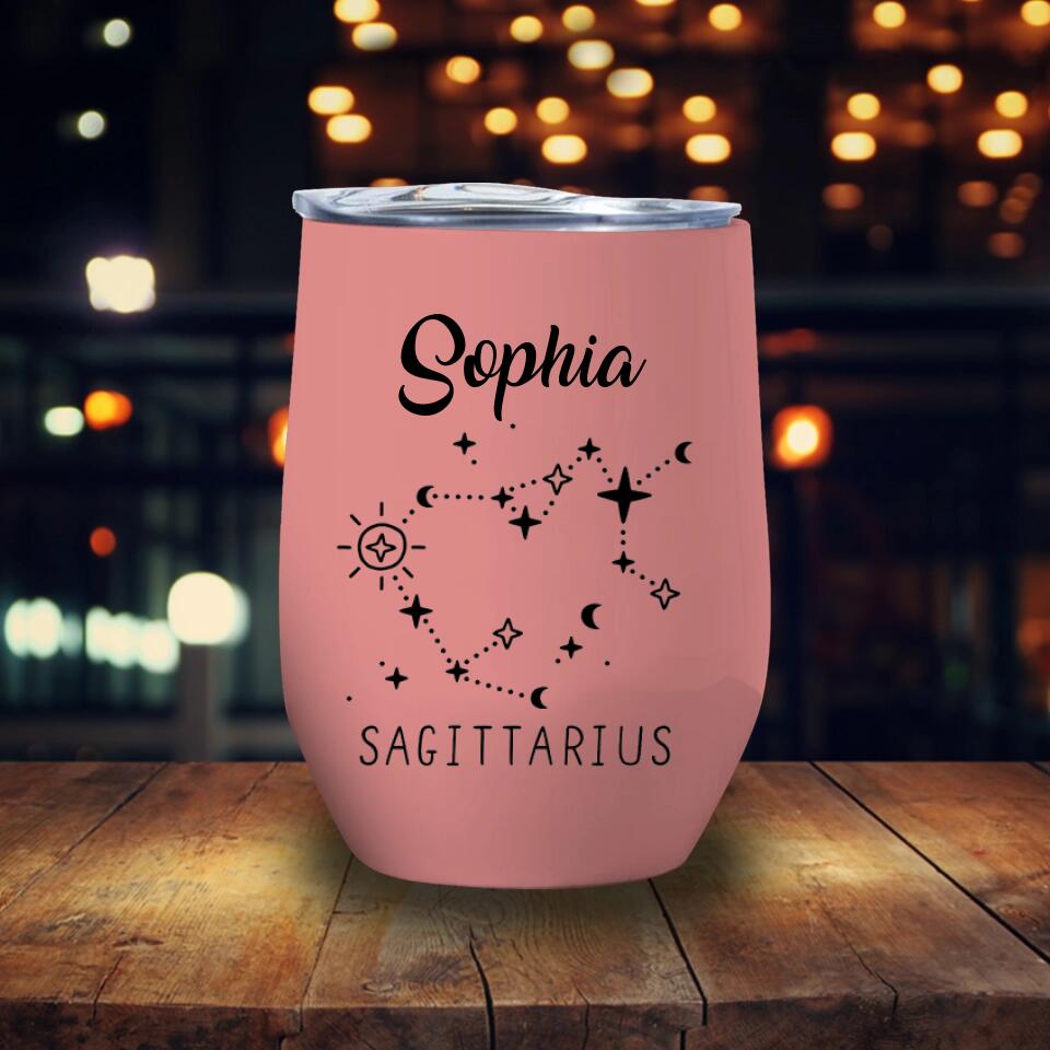 Personalized Zodiac
Wine Tumbler Printed PNHY1212