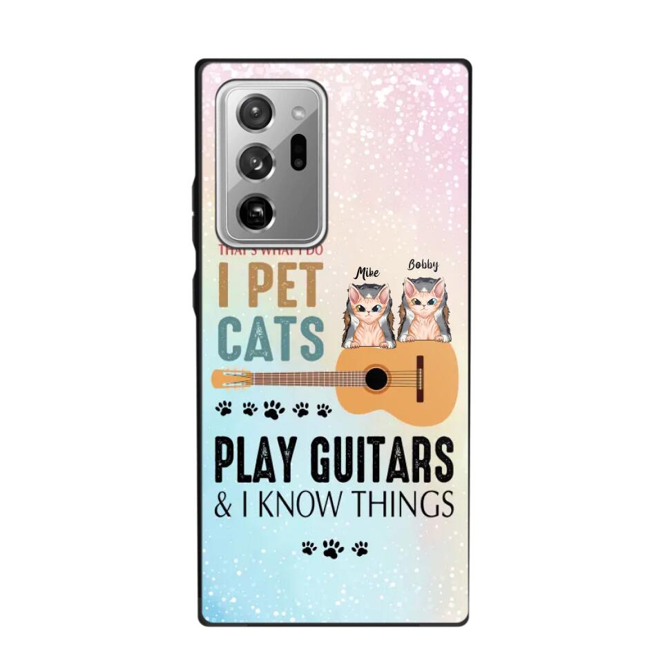 Personalized That's What I Do I Pet Cats And Play Guitars Phonecase 3D Printed PNHY1312