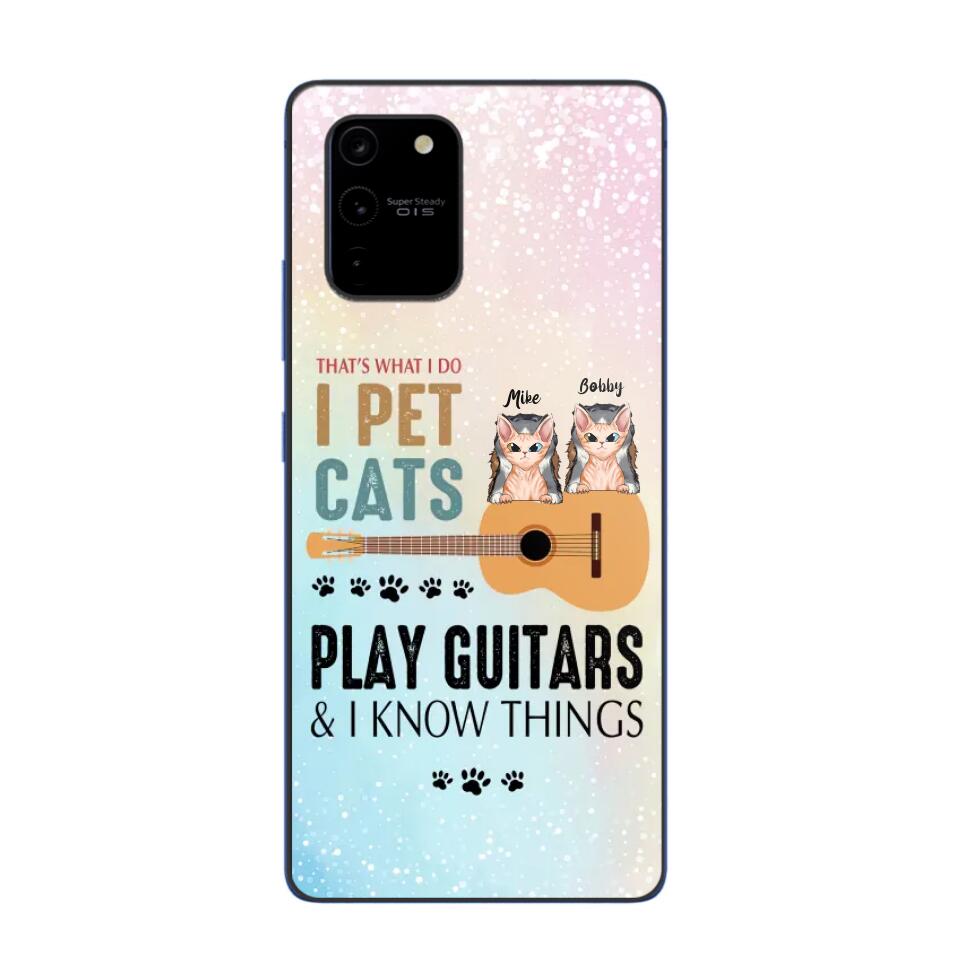 Personalized That's What I Do I Pet Cats And Play Guitars Phonecase 3D Printed PNHY1312