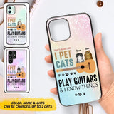 Personalized That's What I Do I Pet Cats And Play Guitars Phonecase 3D Printed PNHY1312