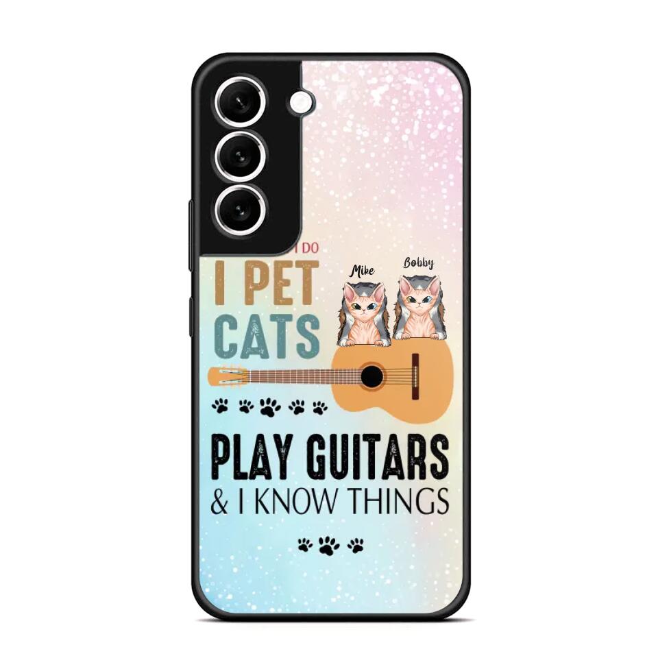 Personalized That's What I Do I Pet Cats And Play Guitars Phonecase 3D Printed PNHY1312