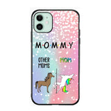 Personalized Mommy Unicorn Phonecase 3D Printed PNDT1312