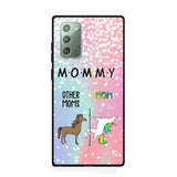 Personalized Mommy Unicorn Phonecase 3D Printed PNDT1312