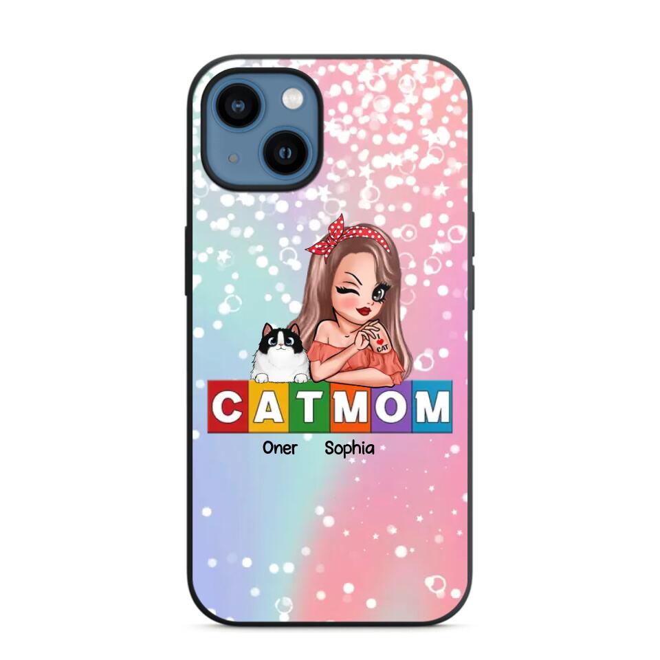 Personalized Cat Mom Phonecase 3D Printed PNHQ1512