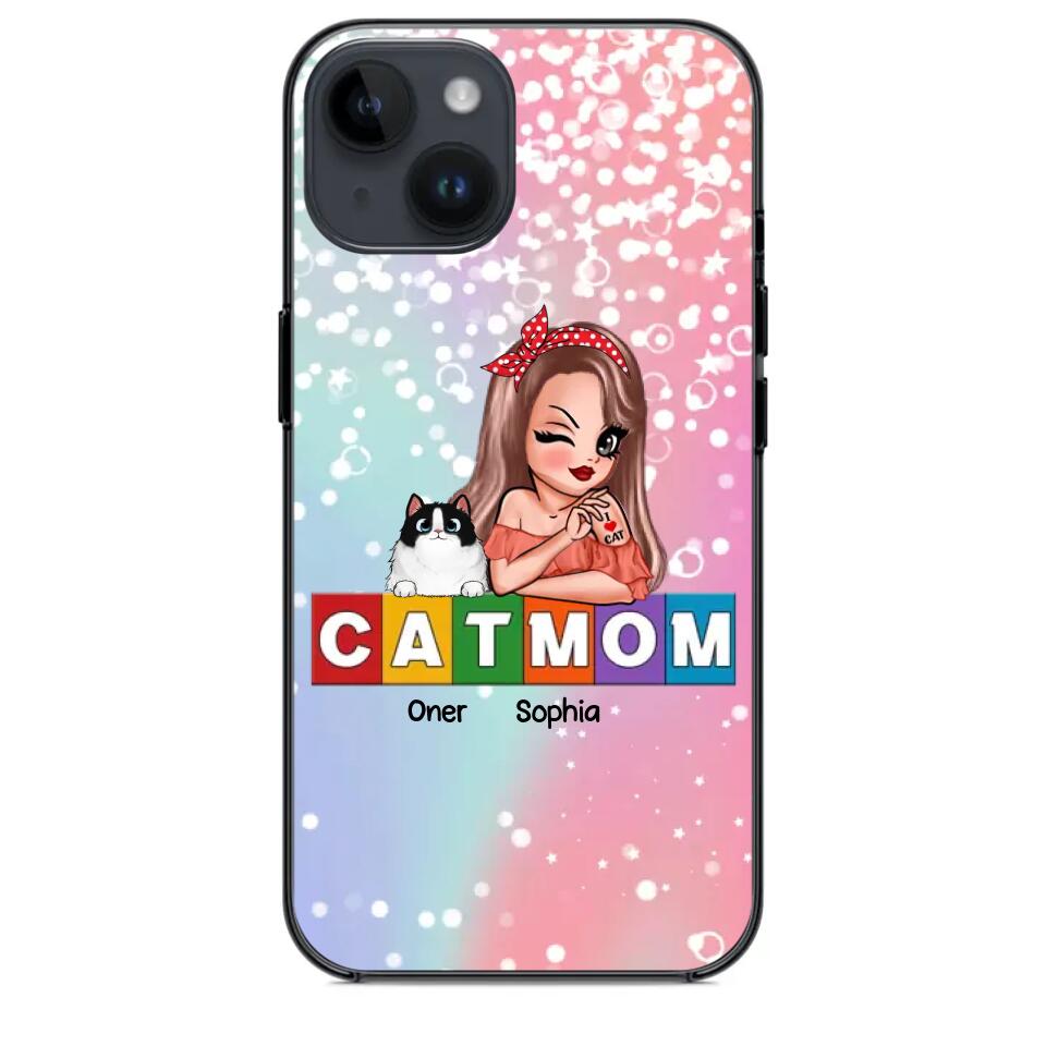 Personalized Cat Mom Phonecase 3D Printed PNHQ1512