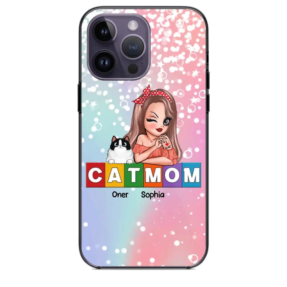 Personalized Cat Mom Phonecase 3D Printed PNHQ1512