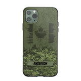 Personalized Canadian Soldier/Veteran Camo Phonecase 3D Printed 22DEC-DT15