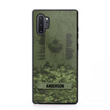 Personalized Canadian Soldier/Veteran Camo Phonecase 3D Printed 22DEC-DT15