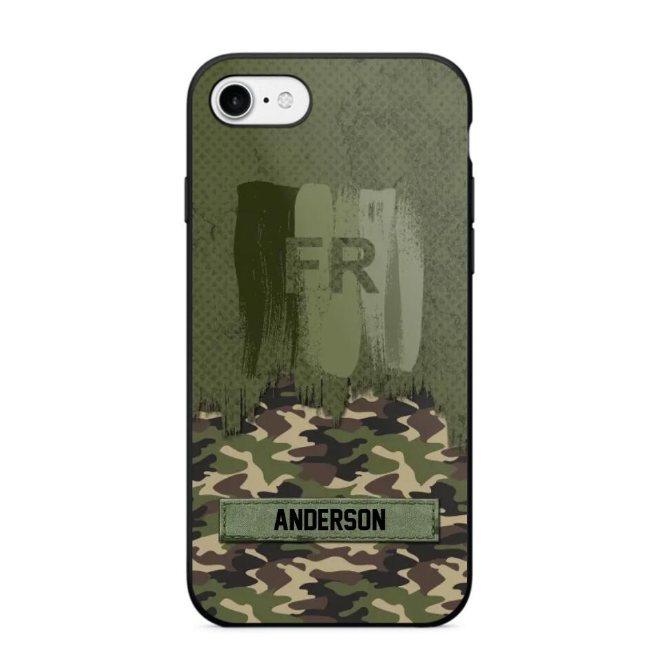 Personalized France Soldier/Veteran Camo Phonecase 3D Printed 22DEC-DT15