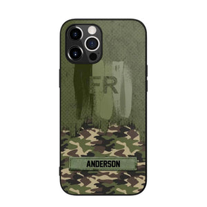 Personalized France Soldier/Veteran Camo Phonecase 3D Printed 22DEC-DT15