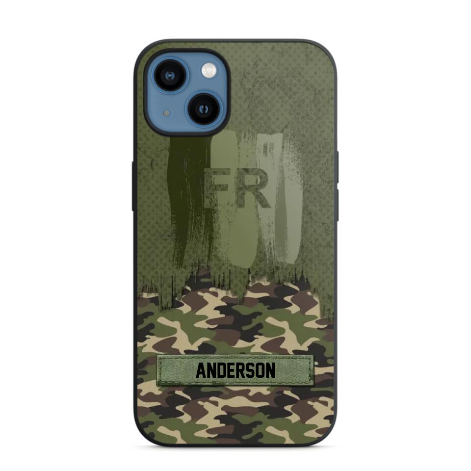 Personalized France Soldier/Veteran Camo Phonecase 3D Printed 22DEC-DT15