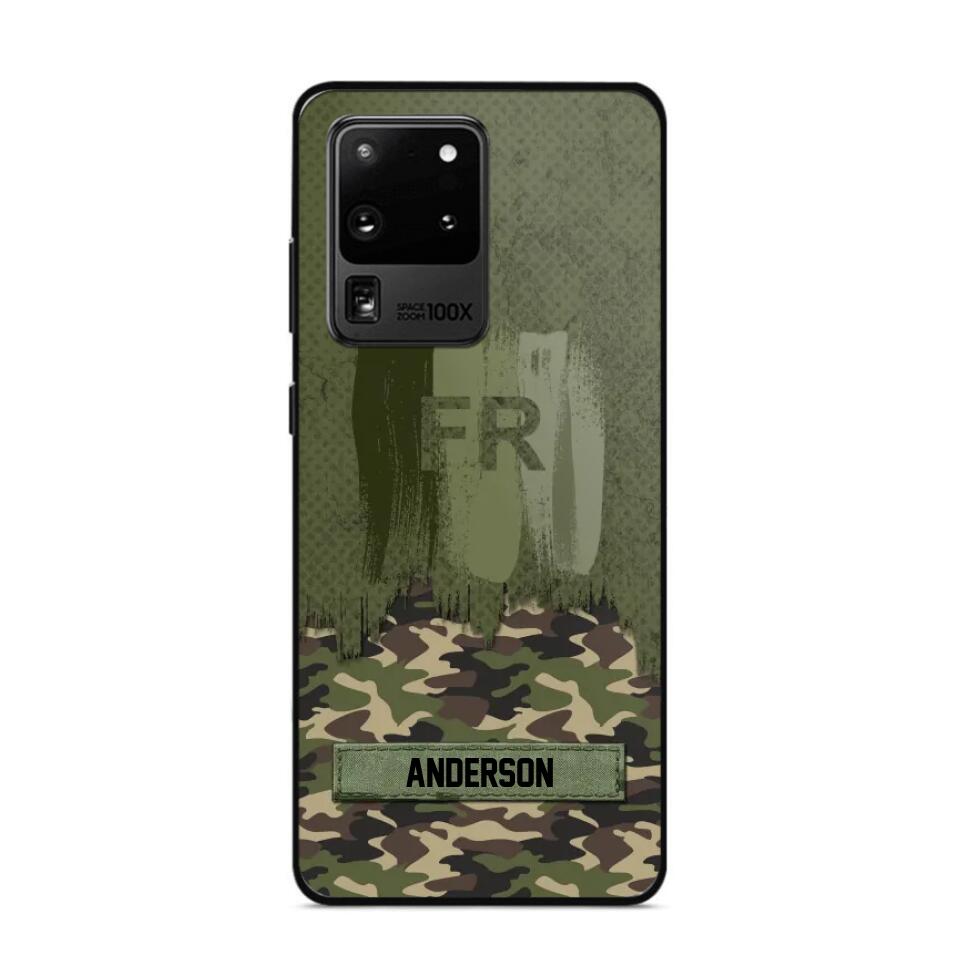 Personalized France Soldier/Veteran Camo Phonecase 3D Printed 22DEC-DT15