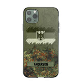 Personalized German Soldier/Veteran Camo Phonecase 3D Printed 22DEC-DT15