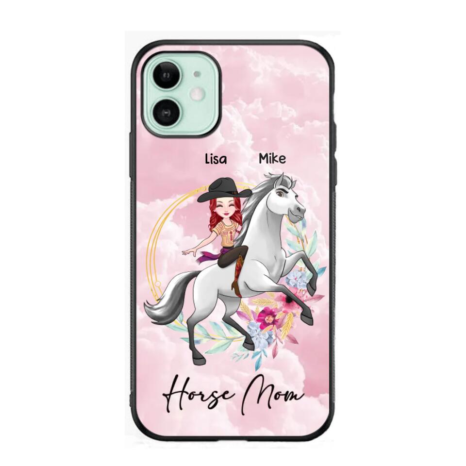 Personalized Horse Riding Girl Phonecase 3D Printed PNHY1912