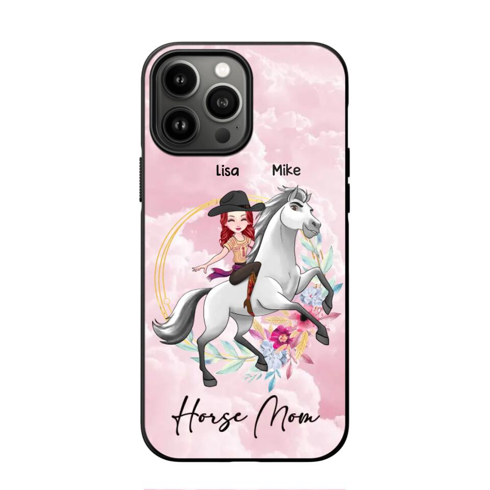 Personalized Horse Riding Girl Phonecase 3D Printed PNHY1912