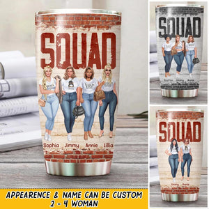 Personalized Squad Besties Gifts 3D Printed Tumbler 22DEC-HQ19