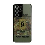 Personalized Once A Soldier Always A Soldier German Soldier/ Veteran Rank Camo Phonecase 3D Printed 22DEC-DT14